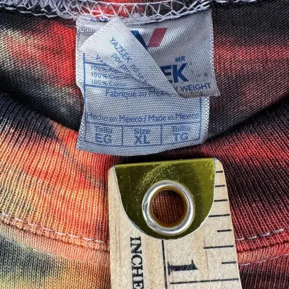 Y2K Harley Davidson Motorcycle XL Tie Die Sleeveless Muscle Shirt Grunge Punk - Picture 6 of 9